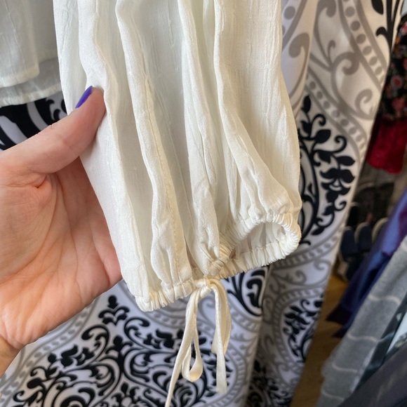 PAIGE Ivory Ruffle Blouse - Picture 4 of 4